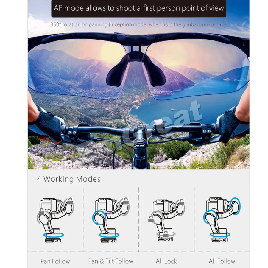 Hohem iSteady Pro 2 3-осевой ручной подвесной защита от брызг, а также с сумочкой для DJI Osmo Экшн камера Gopro Hero 7/6/5/4 SJCAM YI экшн-камер