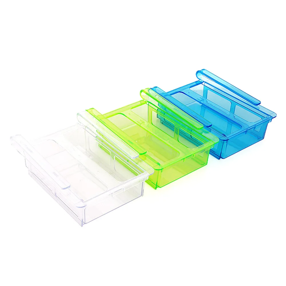 Смолы холодильник подвесной короб для хранения бытовой Еда контейнер свежий промежуточный Слои хранения Эко-дружественных прямоугольник ящик для хранения