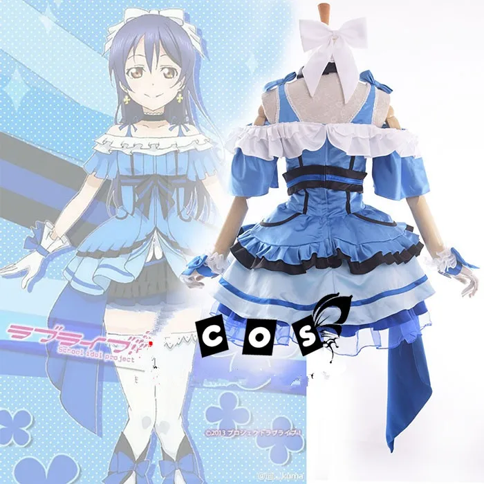 

[Customize]Love Live! Sonoda Umi Cos SJ Uniform Lolita Dress Cosplay Costume Full Set Halloween Costume Custom-Made Any Size