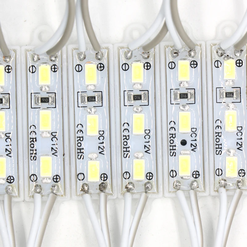 SZYOUMY 5630 SMD СВЕТОДИОДНЫЙ модуль 3 светодиода DC12V водонепроницаемый светодиодный