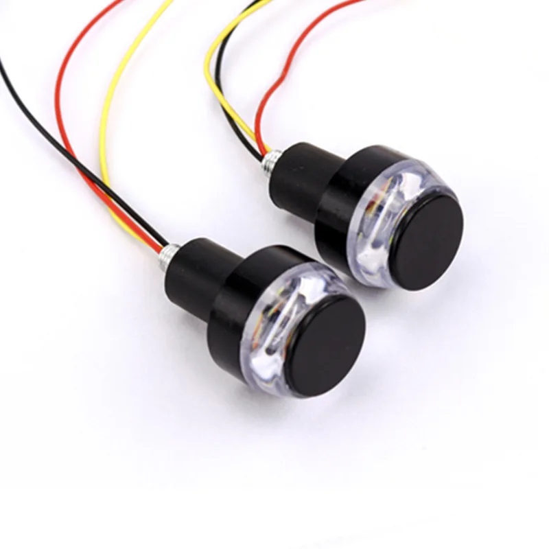 1 пара 12 В светодиодный светильник для указателя поворота мотоцикла желтая белая