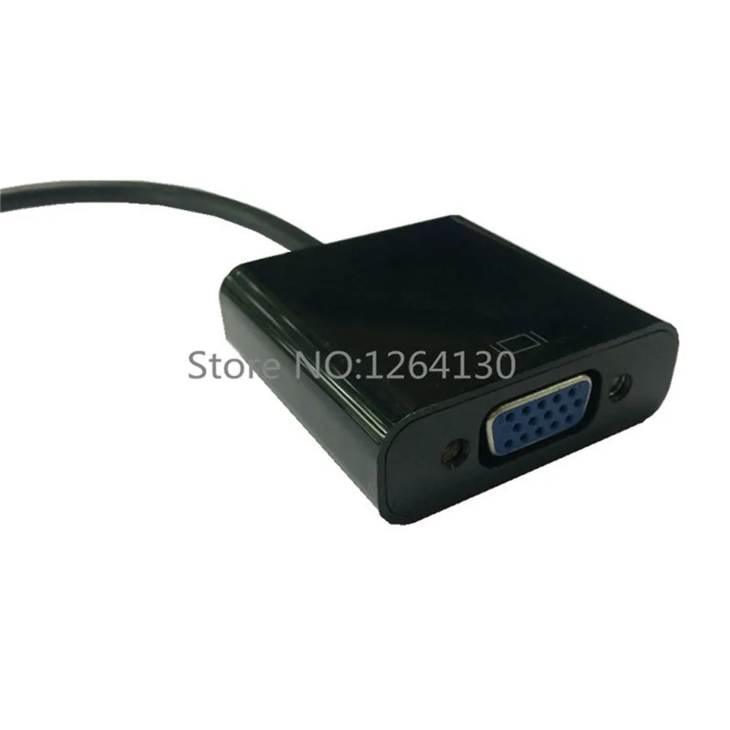 Кабель преобразователь Micro HDMI совместимый с гнездом VGA шнур 1080P со встроенным
