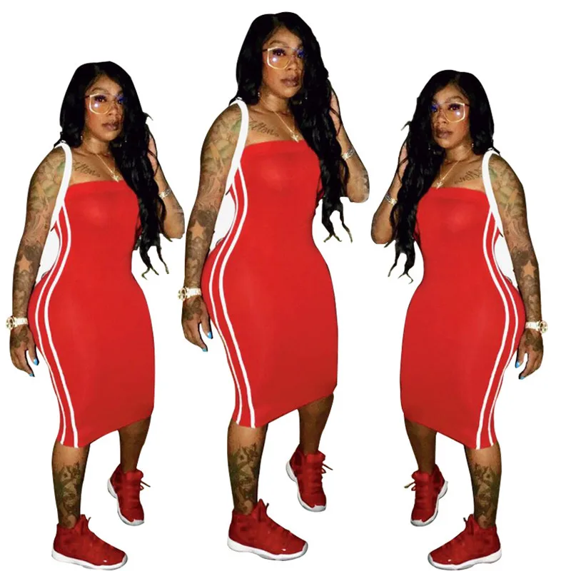 Сексуальное облегающее платье для женщин 2018 в полоску сбоку с открытыми плечами