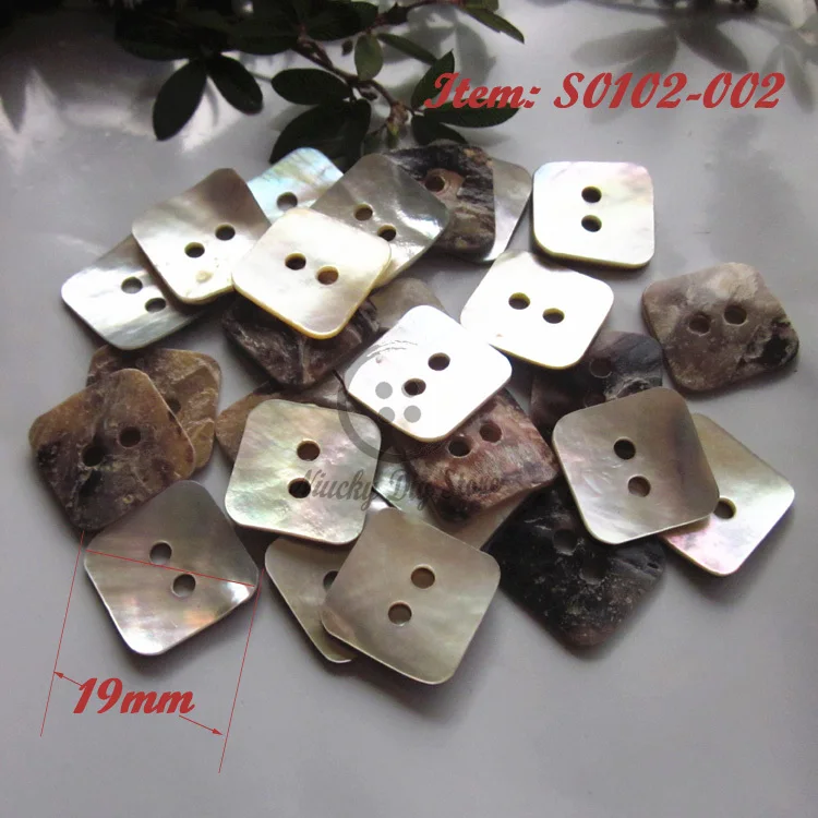 

AGOYA Shell Buttons 144pcs Square Thicker Shell Buttons for Sewing Materials Clothing Accessories Wholesale