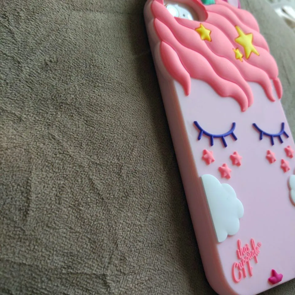 3D Fashion Cartoon Pink Unicorn Soft Silicone Case For Xiaomi Redmi 3 3S 3X 4A 4X Pro case for Note 4 4x phone |