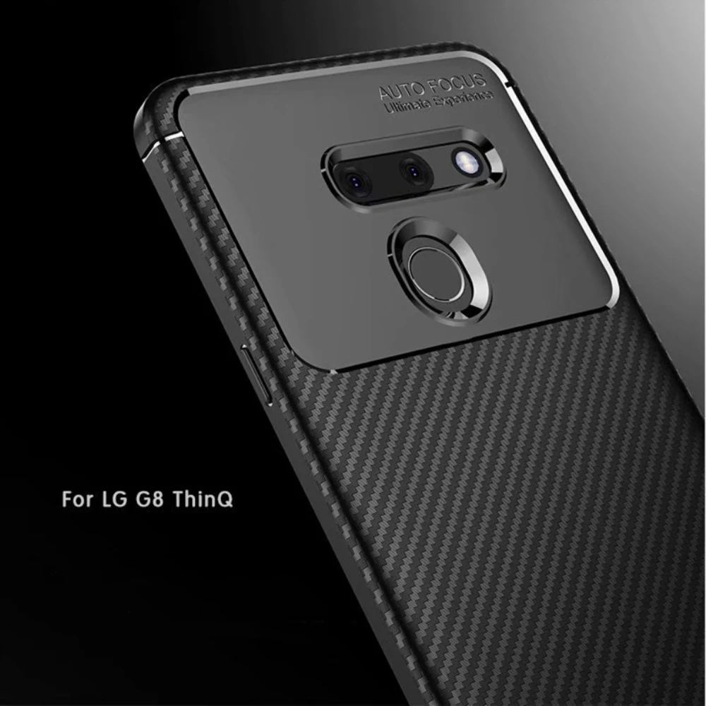 Чехол в деловом стиле для LG V40 G8 G8S V50 K40 Stylo 5 ThinQ чехол из углеродного волокна с