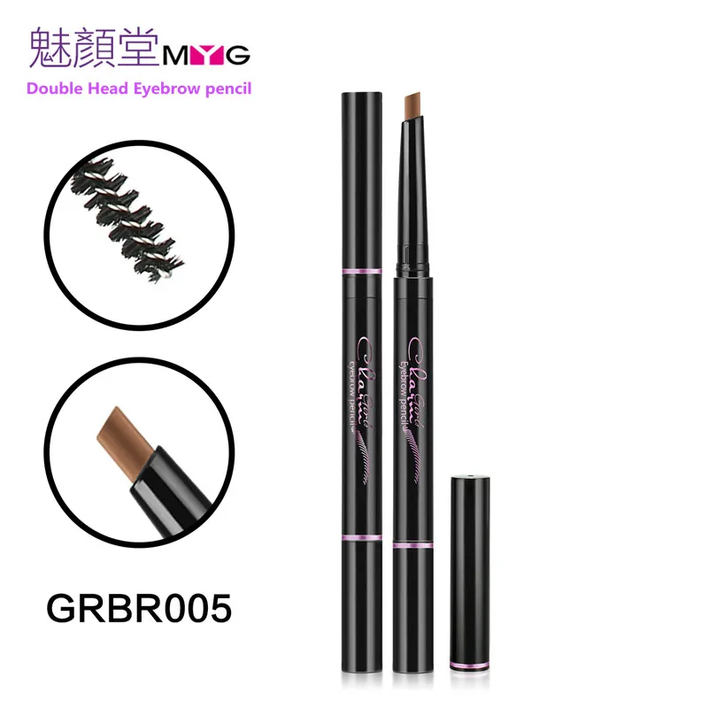 MYG карандаш для бровей пять цветов брендовая косметика глаз двойная головка |