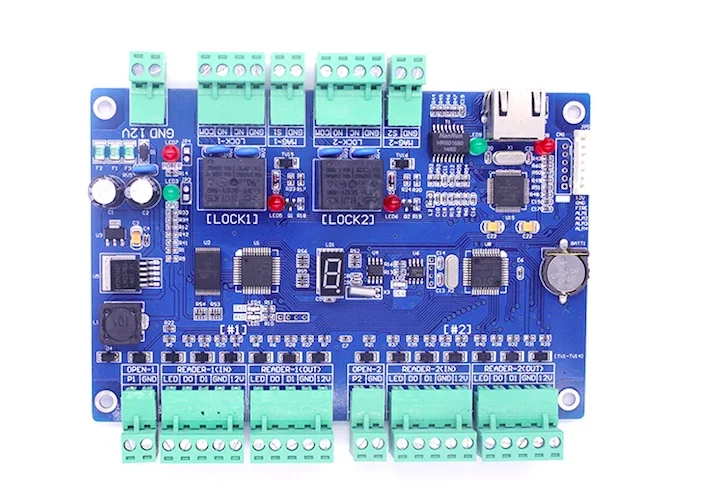 Rfid Контроллер доступа с TCP/IP для 2 дверей/2 дверей плата контроля доступа|control