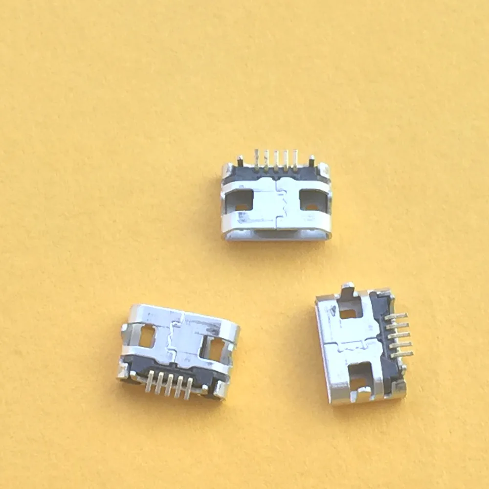 10 шт./упак. G28Y 5pin Micro USB длинный штырьковый разъем гнездовой бычий рожковый простой