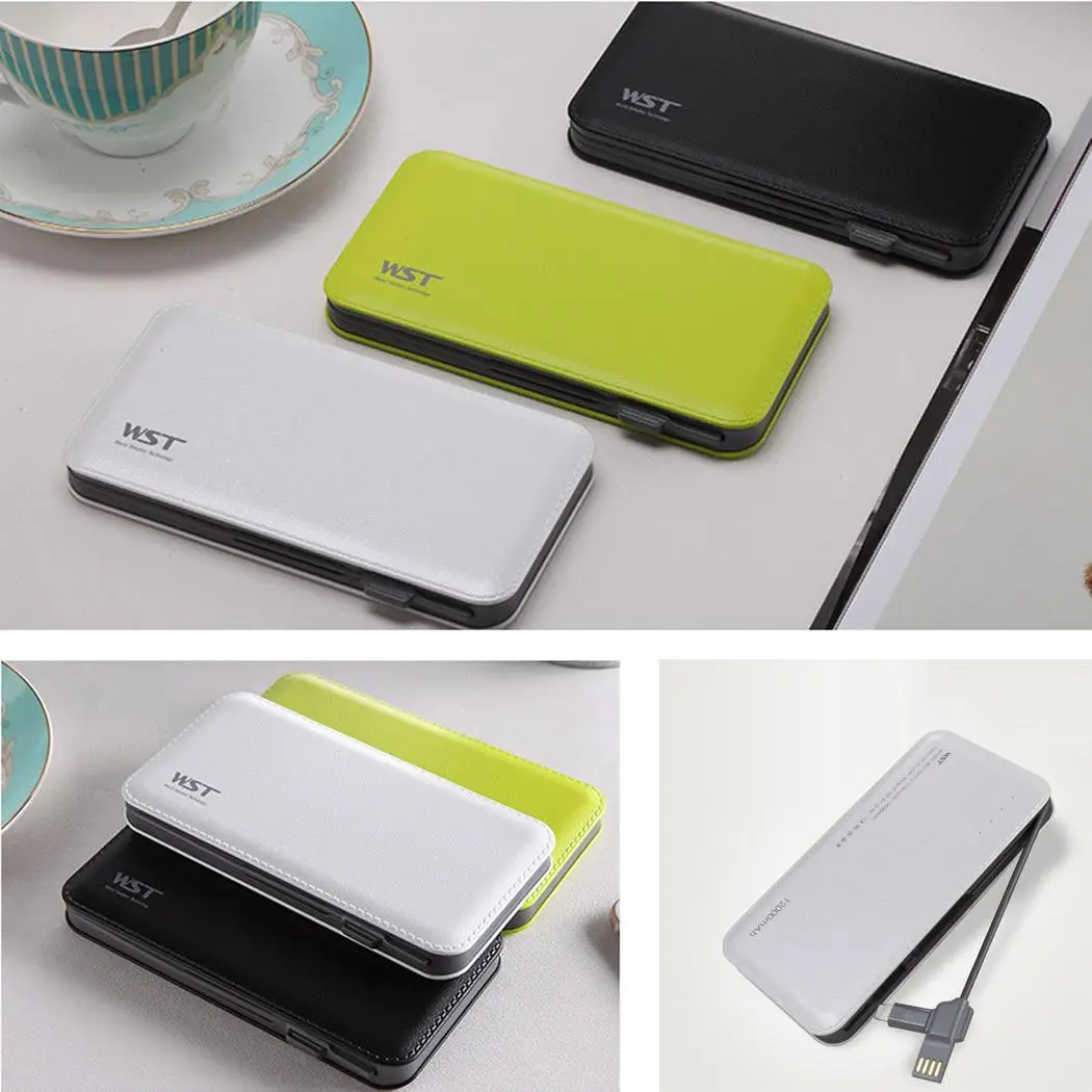 Ультра тонкий Мини Портативный 12000mAh внешний аккумулятор для Xiaomi iPhone Samsung Huawei