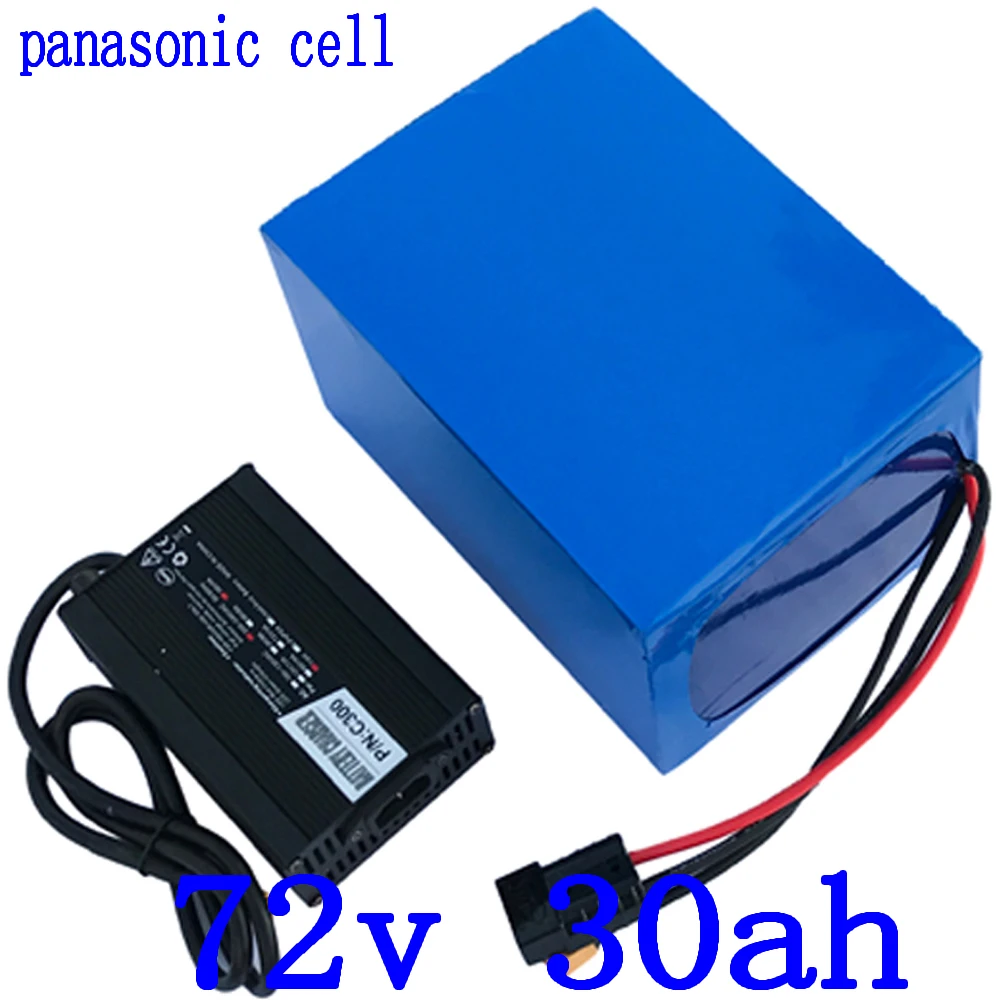 

72V Battery Pack 72V 2000W 3000W 4000W Electric Bike Scooter Battery 72V 20AH 25AH 30AH Lithium Ebike Battery Use Panasonic Cell