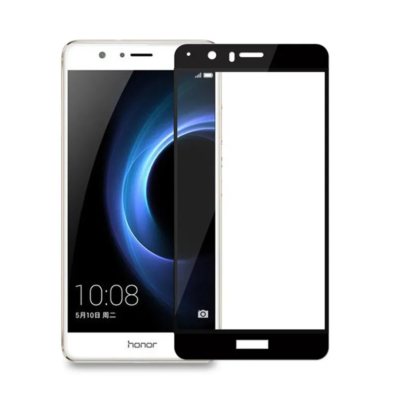 Full Cover Tempered Glass For Huawei Honor V8 Screen Protector protective film KNT-AL20 KNT-TL00 glass | Мобильные телефоны и