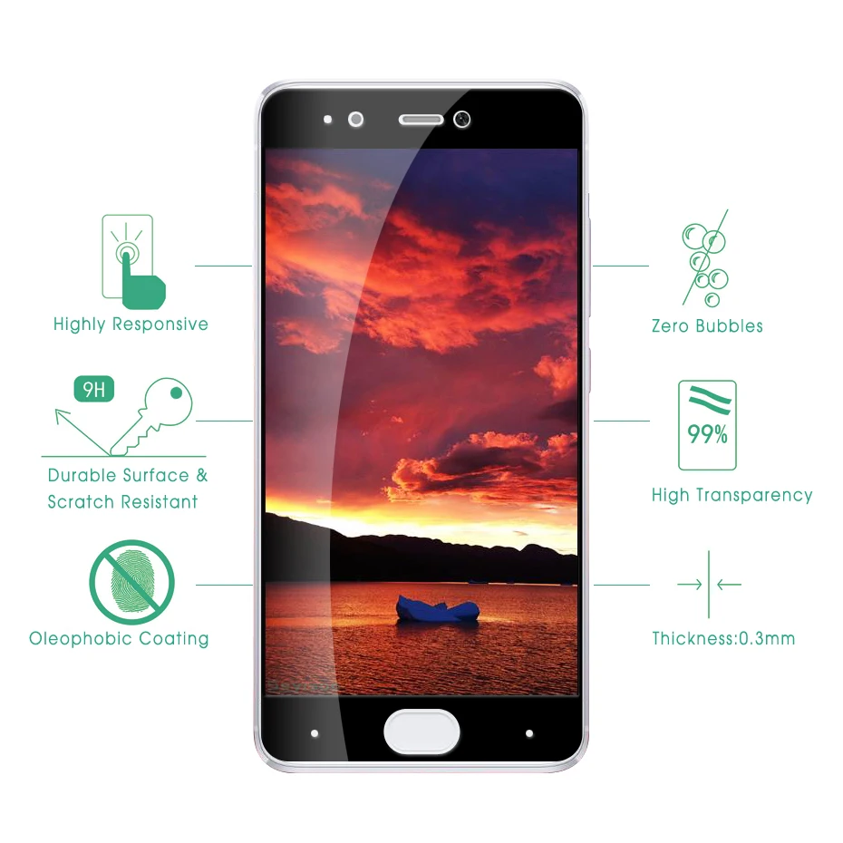 Защитная пленка из закаленного стекла для Xiaomi Mi5S Xiomi Mi 100% Mi5 S 2.5D 5S мм 9 ч 0 3