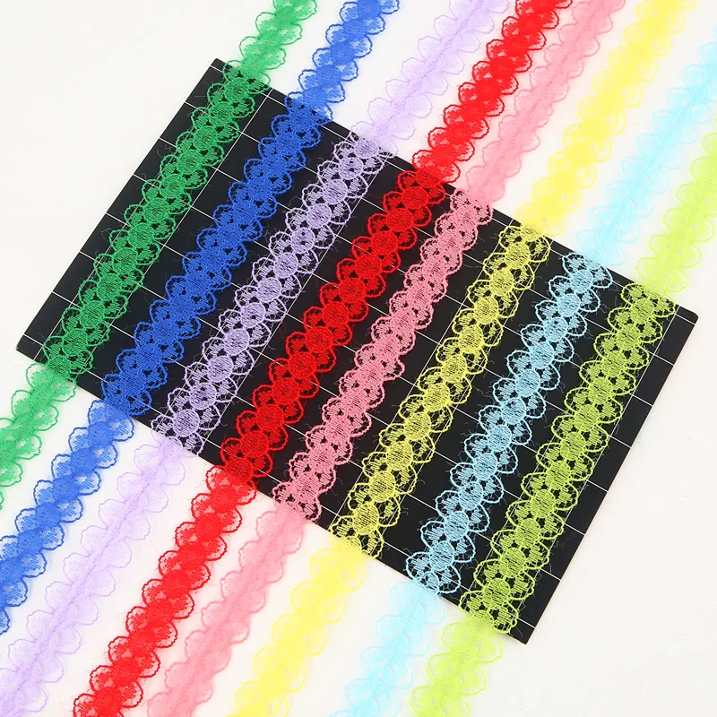 10 метров/Сделай сам шитье цветочное украшение кружевная Лента ткань чистый цвет