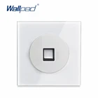 Wallpad L6, белое стекло, одинарный интернет-разъем, компьютерная Синхронизация данных, розетка для ПК, принадлежности для автомобильной розетки RJ45
