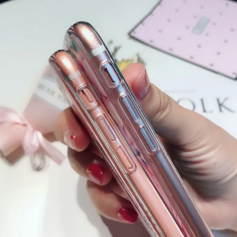 WHATIF чехол с цветочным рисунком птицы лошади для iPhone Xr Xs Max модная мягкая