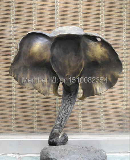 14 &quotМировая бронзовая скульптура голова слона длинный зуб большой нос статуя |