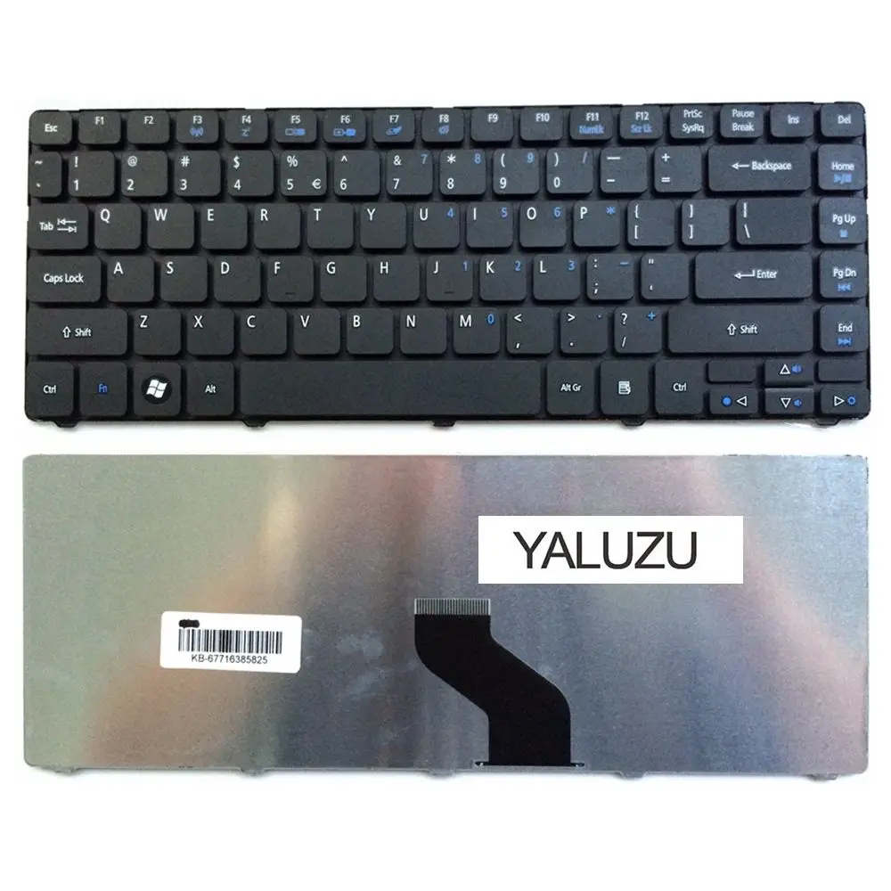 Клавиатура YALUZU для ноутбуков Acer новая клавиатура Aspire 4738 4738G 4738Z 4738ZG 4741 4741Z 4741G 4741ZG