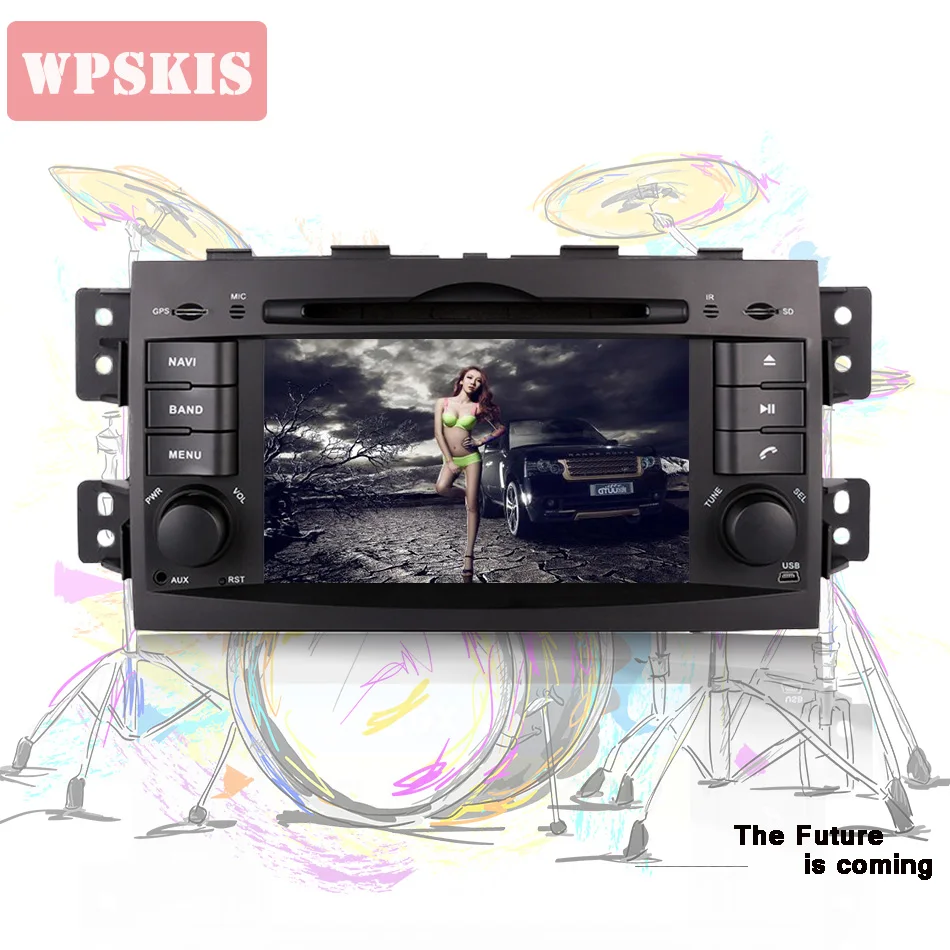 2 DIN автомобильный dvd gps для Kia Borrego mohas 2008 2010 Octa core android 9 0 64 ГБ 4 RAM стерео Bluetooth