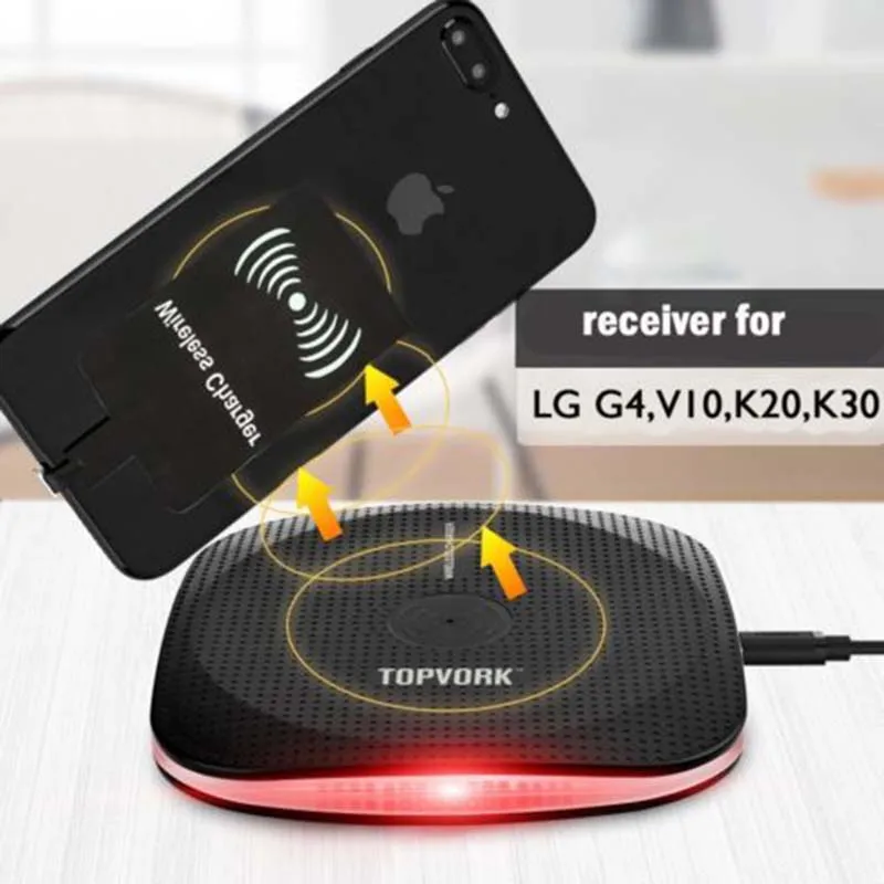Универсальное Быстрое беспроводное зарядное устройство USB 2019 для L GG7 iPhone X 10 8 plus