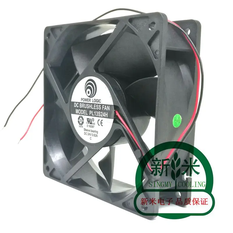 USED POWER LOGIC PL13S24H 24V 0.62A 12038 12CM 2lines frequency cooling fan |