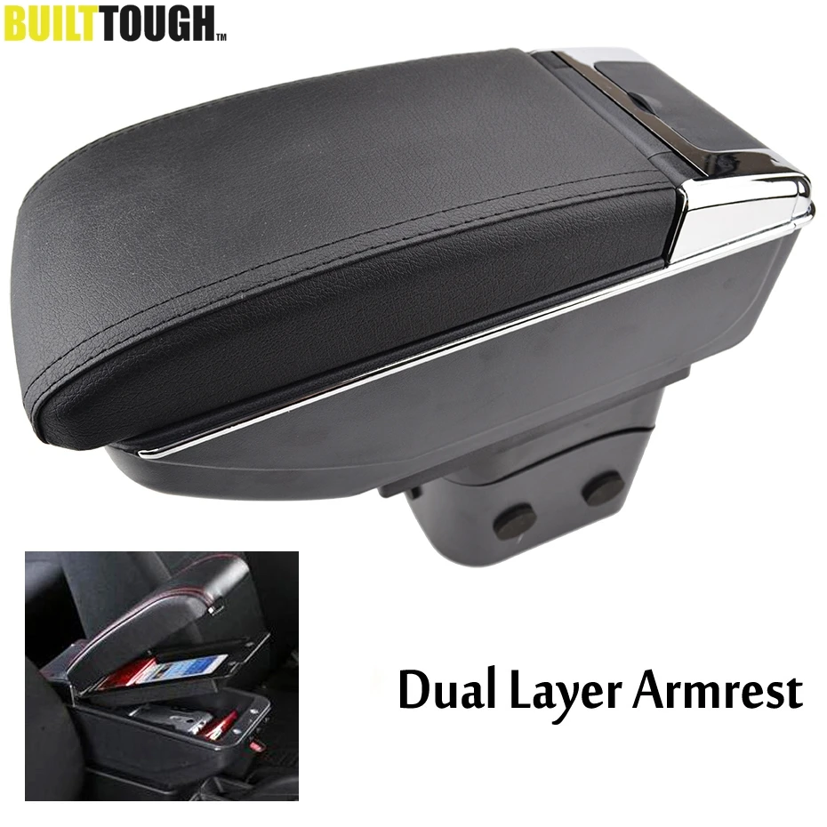 

Dual Layer Armrest For Chevrolet Cruze / Holden Cruze 2009-2015 Center Console Storage Box Leather Arm Rest 2010 2011 2012 2013