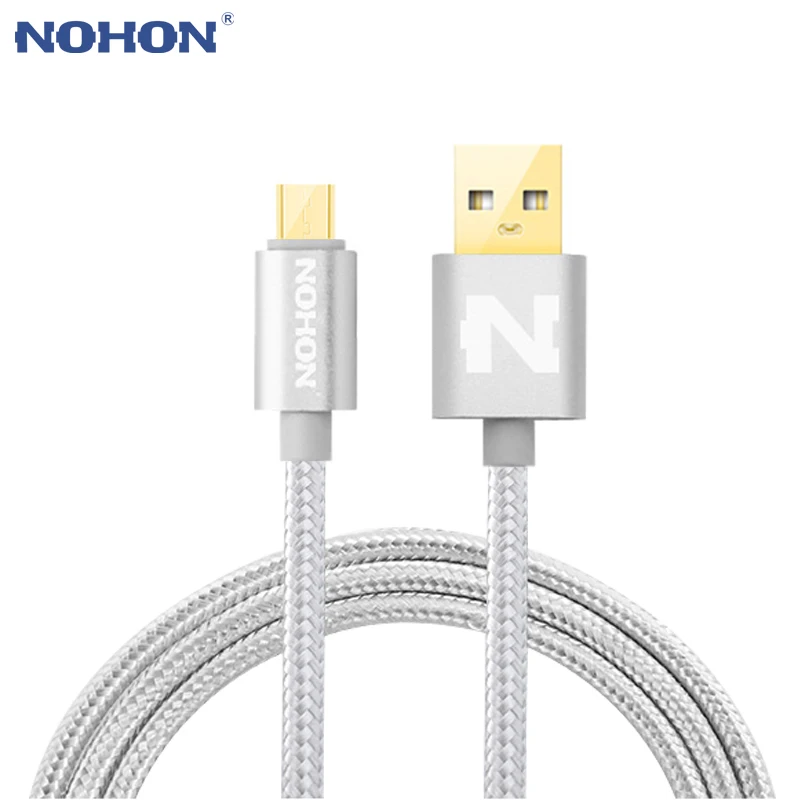 NOHON 3 м 2 1 микро USB кабель для быстрой зарядки usb кабели Samsung Xiaomi Android провода