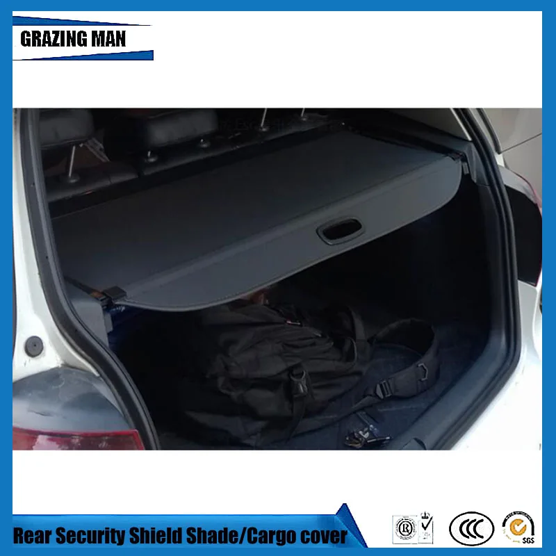 

Car Rear Trunk Security Shield Shade black Beige color cargo cover for POLO