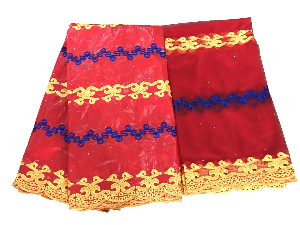 2019 african brocade fabric cotton bazin riche getzner indian fabrics embroidered lace nigerian sego gele headtie 5+2 yards/lot | Дом и сад