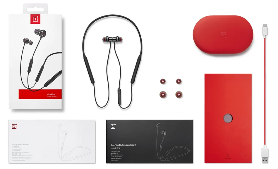 OnePlus официальный оригинальные пули беспроводной 2 в ухо наушник черный зеленый