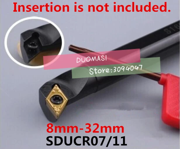 

1PCS 8mm 10mm 12mm 14mm 16mm 20mm 25mm 32mm SDUCR07 SDUCR11 SDUCL07 SDUCL11 the Right/Left Hand CNC Turning Lathe tools