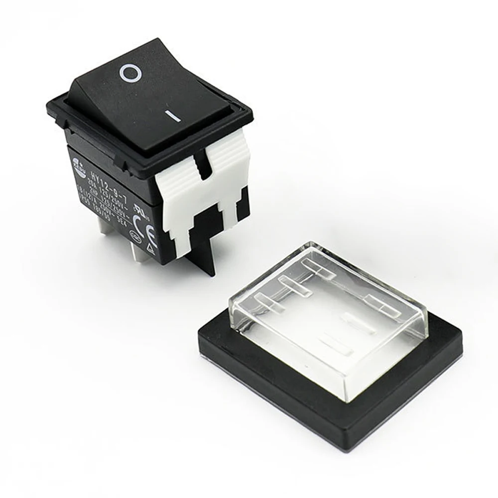 KEDU HY12-9-7 125V250V 18/12A IP55 T85/55 4Pins водонепроницаемый кнопочный переключатель для электроинструментов
