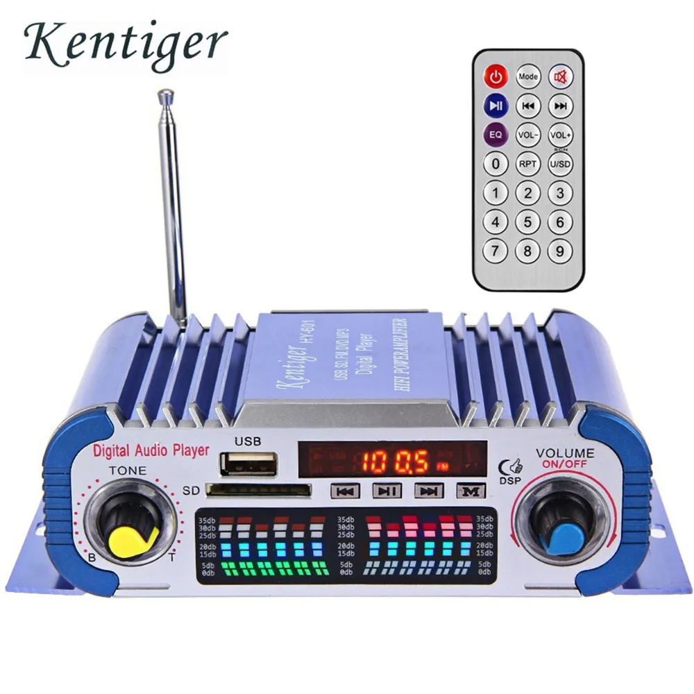 HY601 USB FM Аудио 12 В LED Стерео Автомобильный Усилитель Радио MP3 спикер Звуковой Режим
