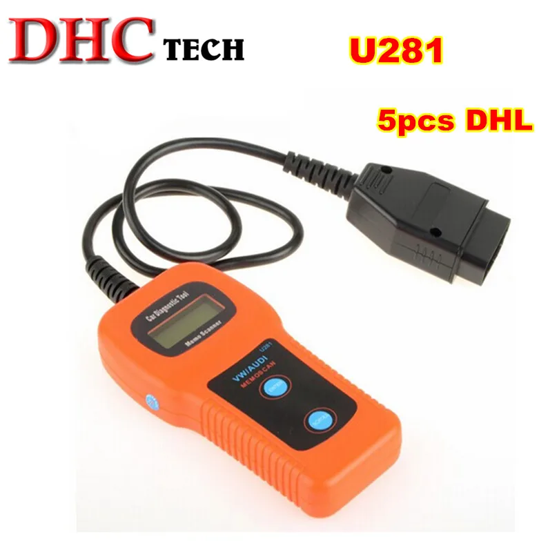 5 шт./лот Подушка безопасности ABS инструмент сброса U281 OBD2 EOBD считыватель кодов