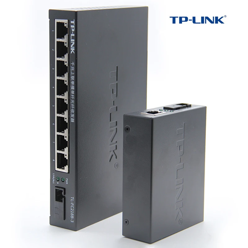TP Link TL FC318B 3/TL FC311A 3 3KM SC Одномодовый медиа конвертер гигабитный оптоволоконный