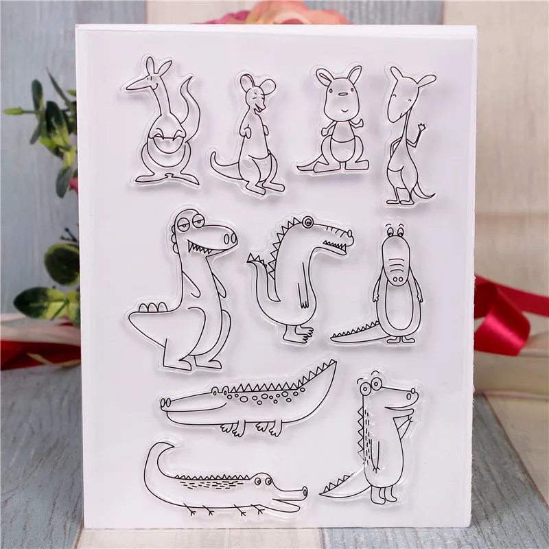 Резиновые силиконовые прозрачные штампы для скрапбукинга тампоны прозрачное