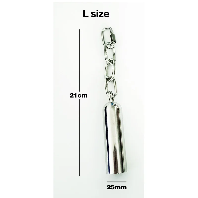 Size L (25mm) Гнездо для попугая игрушки Стальной Подвесной колокольчик игрушки для попугаев птица, белка забавная цепочка качающаяся игрушка товары для животных птицы - Цвет: Size L (25mm)