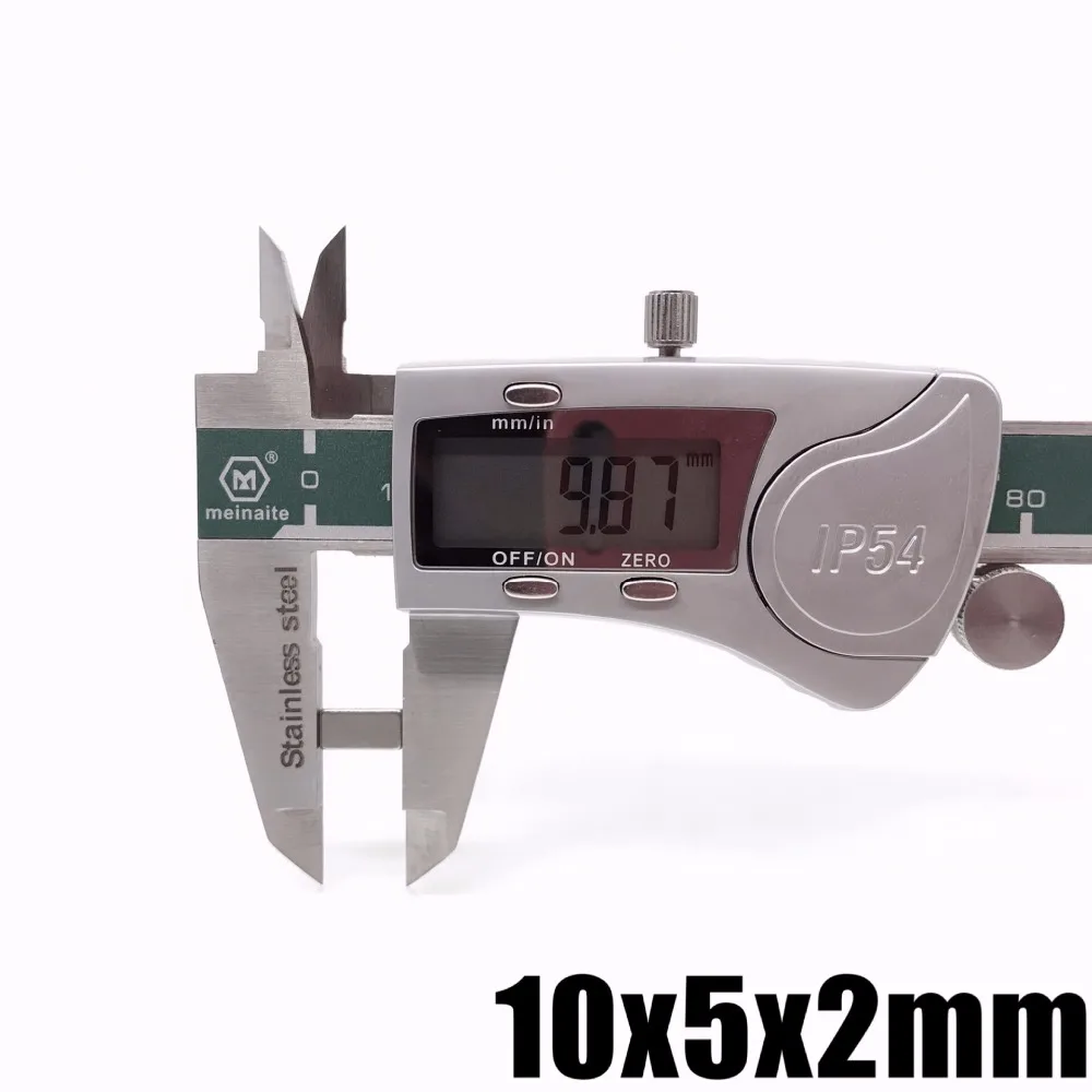 20/50/100/200 шт./лот N35 прямоугольные магниты f 10x5x2 мм супер сильный неодимовый магнит 10*5*2 мм Магниты NdFeB(неодим-железо-бор 10 мм x 5 мм x 2 мм