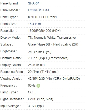 A + LQ164D1LD4A LP164WD1 TLA1 B164RW01 V.0 для Sony Vaio PCG 81212M VGN FW Series VPCF12F4E 1600*900|brand new perfume|brand sony laptopbrand tee