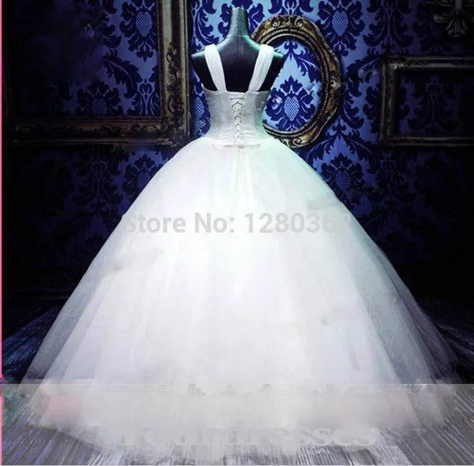 Новые Элегантные роскошные свадебное платье 2019 бальное из шифона/на бретельках