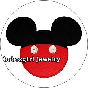20790 cartoon mouse dsney glass Snap button photo glass cabochon for girls gift GS9778 - Окраска металла: 20790