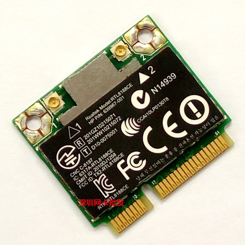 SSEA для Realtek RTL8188CE Wireless N WiFi Mini PCI E карта HP Pavilion 640926 001 639967 001|card therapy|card recordcard approval |
