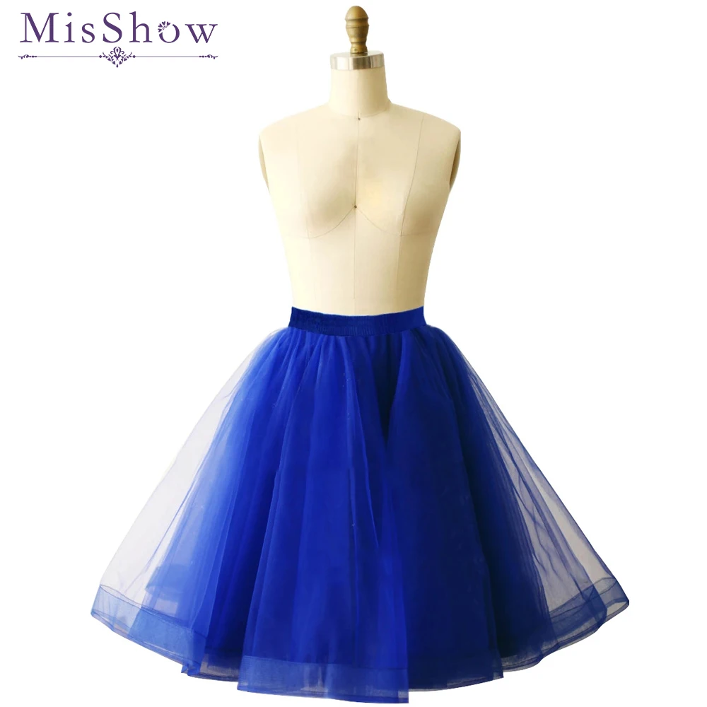 Короткая Свадебная юбка-подъюбник 10 цветов юбки из тюля кринолина 2019 Нижняя юбка