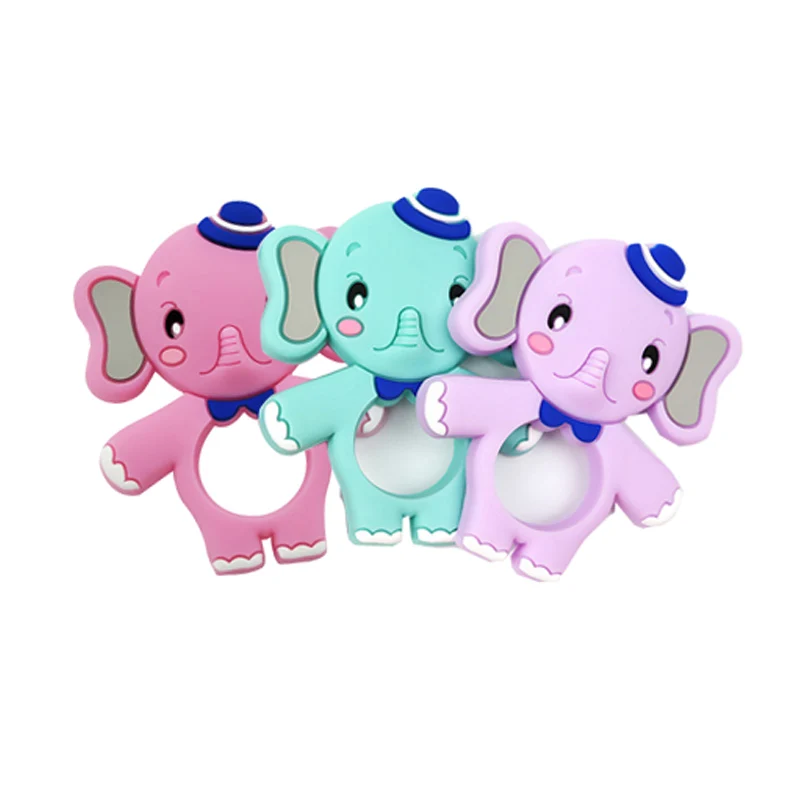 Baby Silicone Teethers BPA Free Teething Toy Animal Dog Koala Owl Elephant Ring Teether | Игрушки и хобби