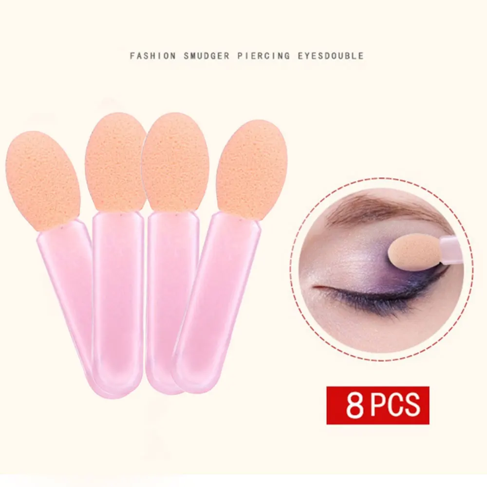 8 шт./компл. одноразовые односторонние кисть для теней век губки наконечником