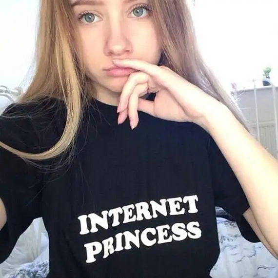 Футболка с рисунком Tumblr хипстерская Повседневная футболка порезами топы