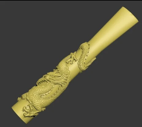 3D модель рельеф для ЧПУ в формате STL Dragon Tobacco pipe | Инструменты