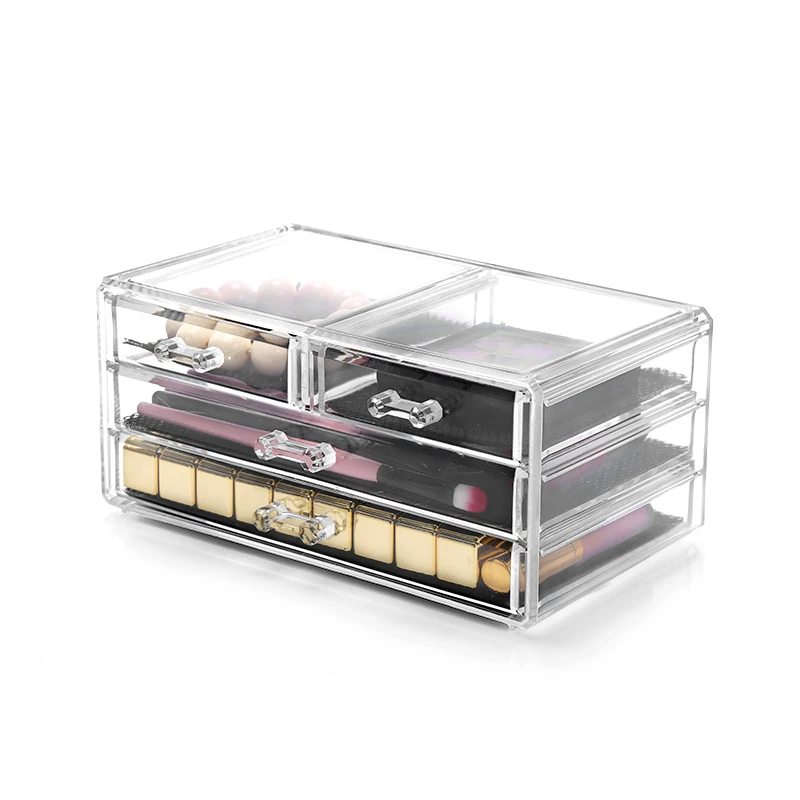 Новинка мини 3-слойная косметическая коробка кисти для макияжа чехол держатель
