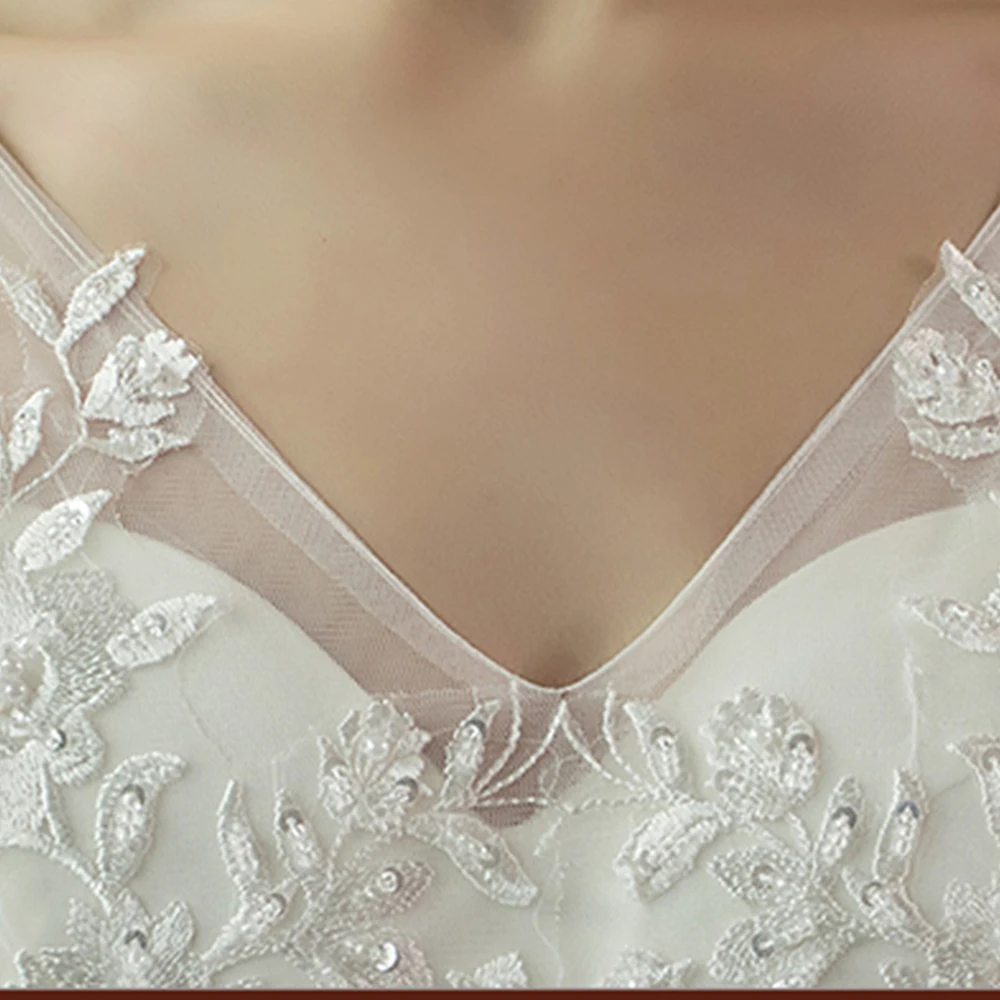 Сексуальное бальное платье Brautkleid с V образным вырезом свадебные платья роскошное