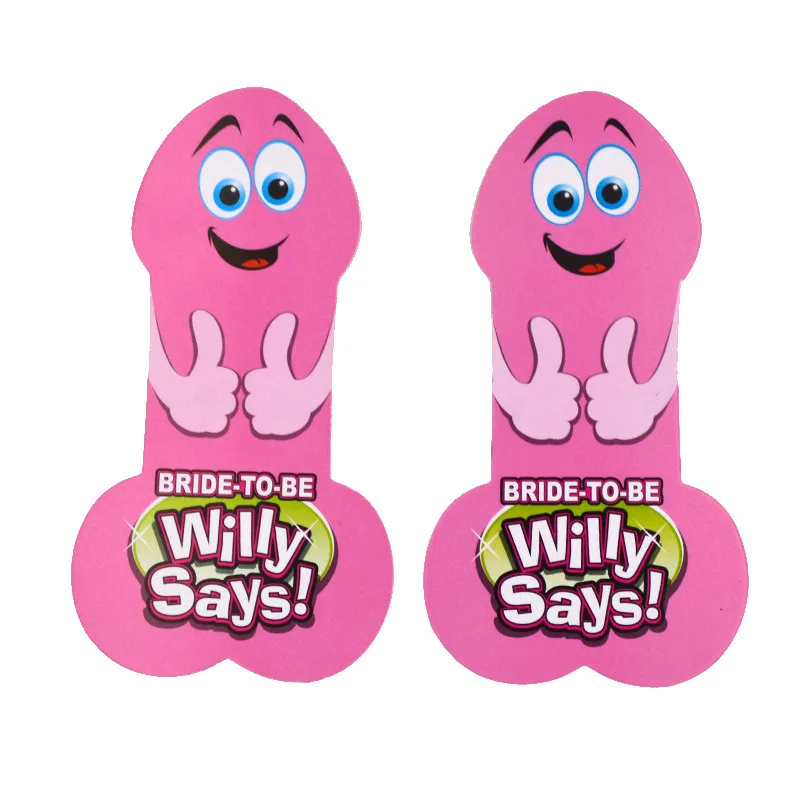 Игровые карты девичник вечерние аксессуары для девичника Willy Says | Дом и сад